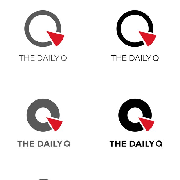 Statistics logo with the title 'Logo concept for The Daily Q'