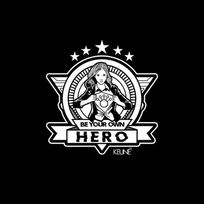 be your own  hero t shirt design