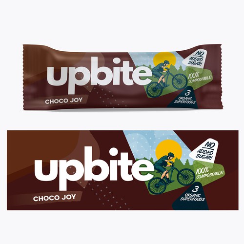 Sport packaging with the title 'upbite'