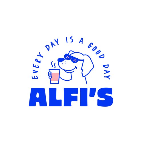 Vibrant logo with the title 'Vibrant and bold logo for a Coffee Shop'