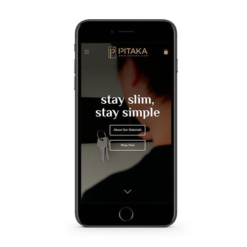 Tech website with the title 'Ipitaka web design'