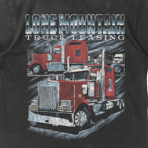 Truck design with the title 'VINTAGE HEAVY TRUCK DESIGN'