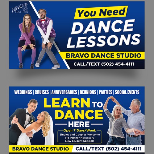 Board design with the title 'Bravo Dance Studio'