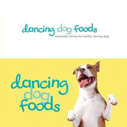 Dance logo with the title 'Dog Food Logo'
