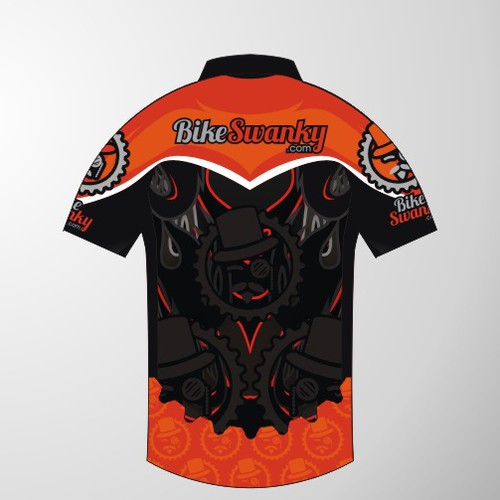 Cycling design with the title 'Swanky Cycling Jerseys needed'