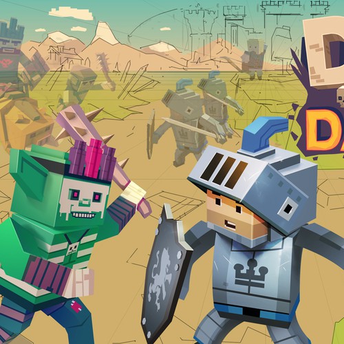 Background design with the title 'Background (in progress) for minimalistic VR game'