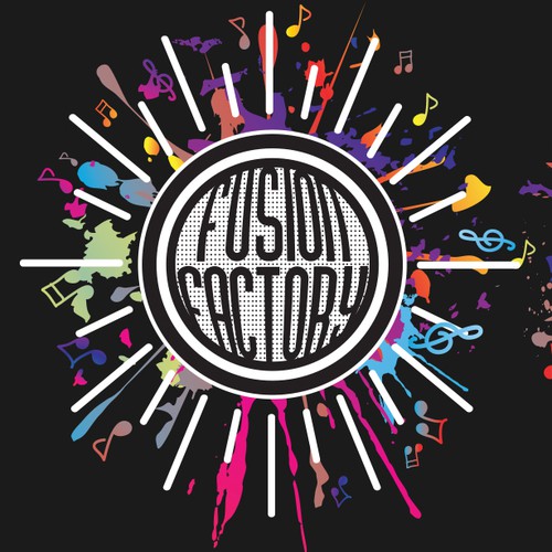 Colorful t-shirt with the title 'Music to promote spiritual strength and personal growth'