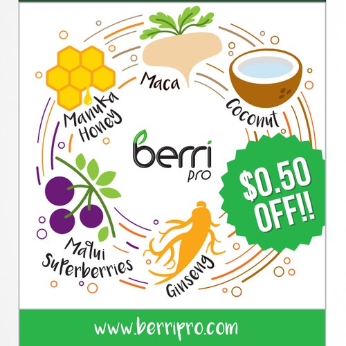 Content design with the title 'Mini Brochure Design Winner'