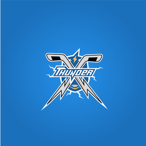 Thunder design with the title 'Arizona Thunder Ice Hockey'