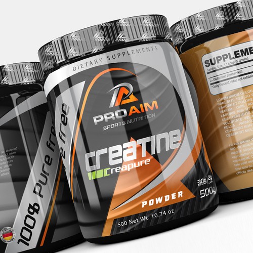 Sports label with the title 'PROAIM'