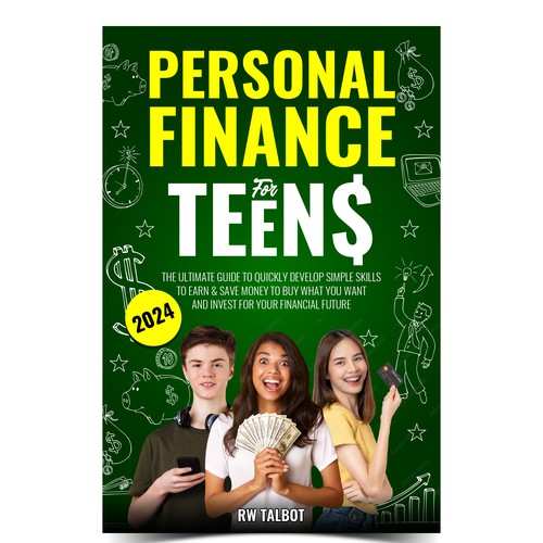 Education book cover with the title 'eBook Cover Design For Teens'