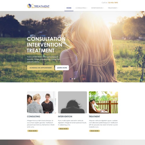 Elegant website with the title 'N2 Treatment'