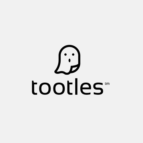 Ghost logo with the title 'Logo Concept for tootles || Available'