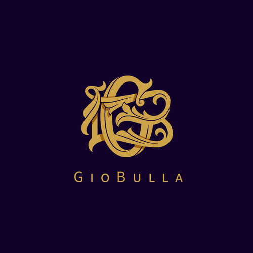 Filigree logo with the title 'GB monogram FOR SALE'