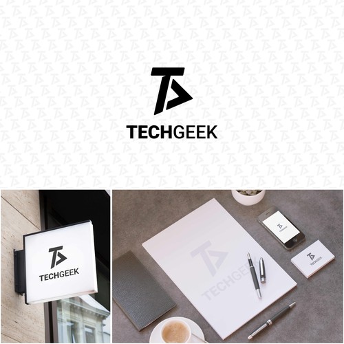 Programmer logo with the title 'Logo Concept for TechGeek'