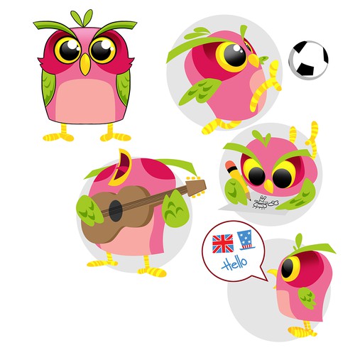 Comics design with the title 'BIRD MASCOT'