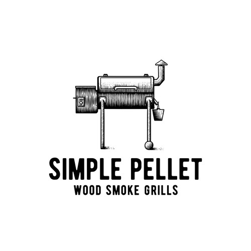 Grill design with the title 'Simple Pellet'