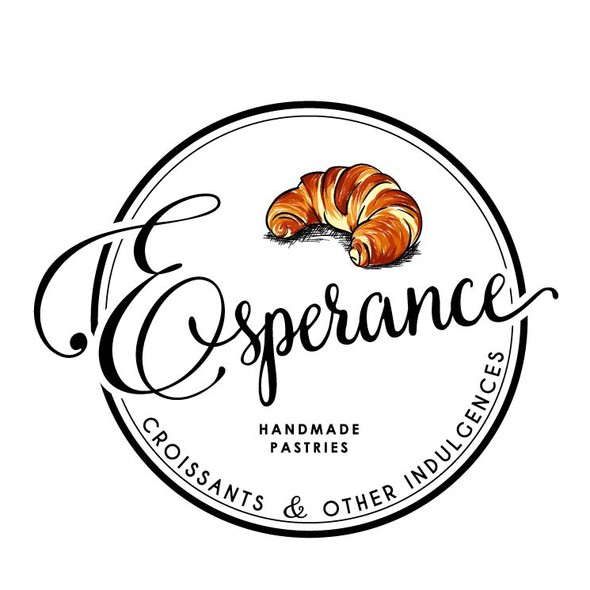 Croissant logo with the title 'Logo for croissant and other pastry bakery.'