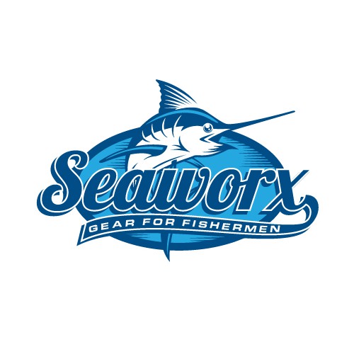 Fish design with the title 'Classic Logo for Fishermen's Gear'