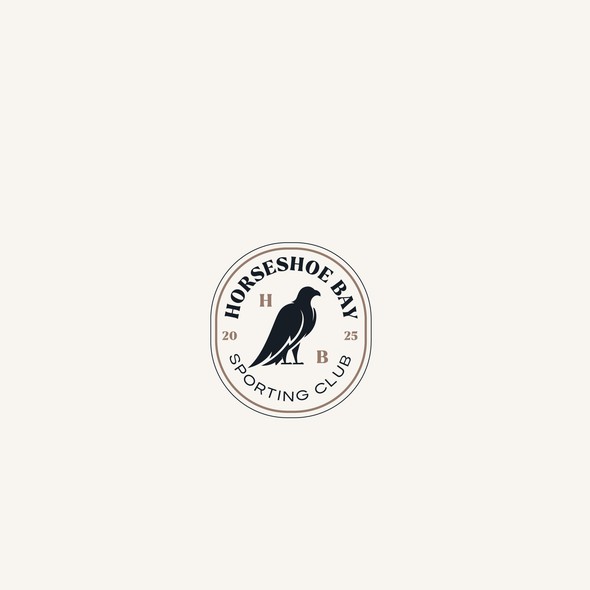 Badge brand with the title 'Logo design for "Horseshoe Bay"'