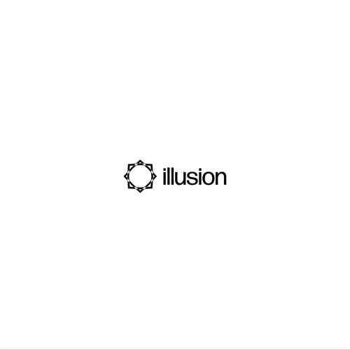 Illusion design with the title 'Illusion logo'