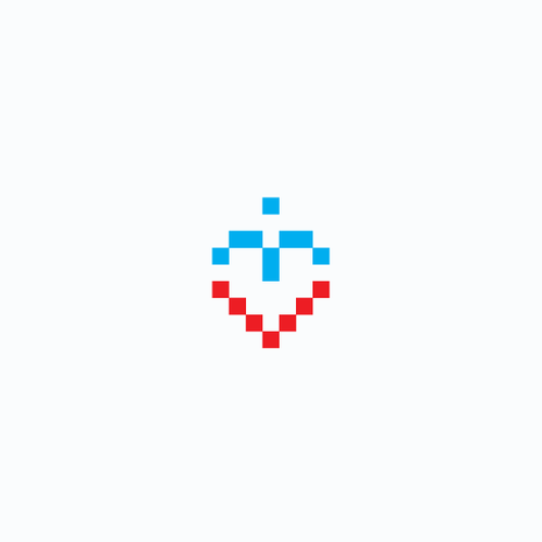 Pixel design with the title 'Minimalistic and modern logo redesign'