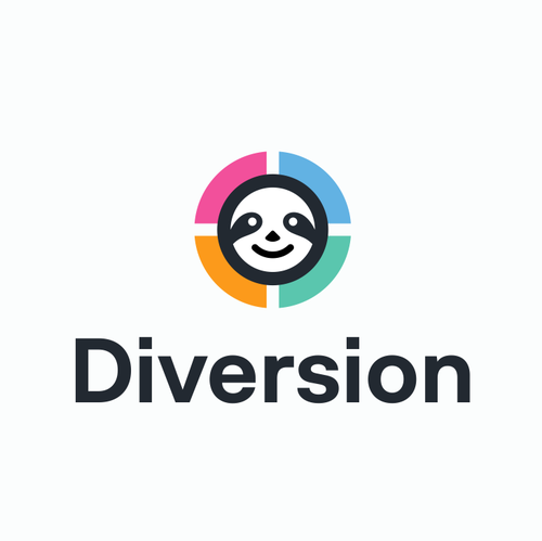 Sloth design with the title 'Diversion'