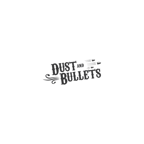 Video game logo with the title 'Dust And Bullets'