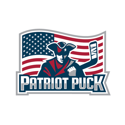 Patriot design with the title 'Patriot Puck'