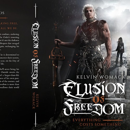 Warrior book cover with the title ''Elusion of freedom' by Kelvin Womack'