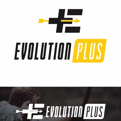 Archer logo with the title 'Logo concept for Evolution Plus '