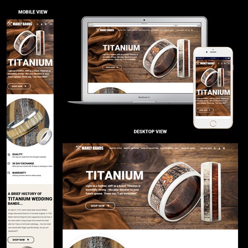 High-quality design with the title 'Bold design for exclusive product'