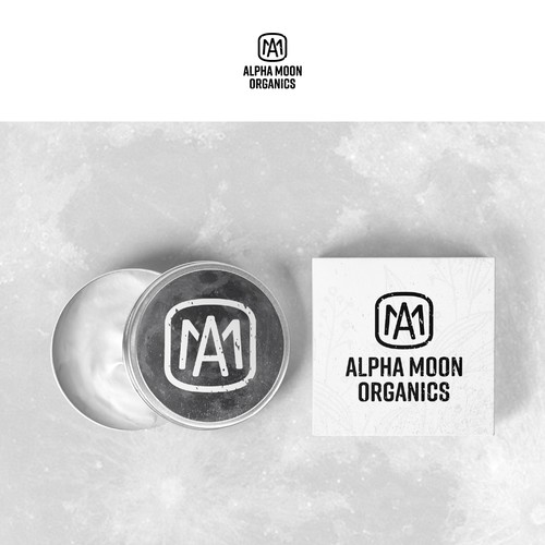 Moon brand with the title 'Organic cosmetics Brand logo design'