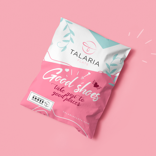 Girly packaging with the title 'Package Concept'
