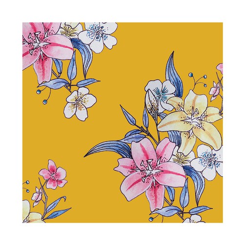 Textile illustration with the title 'Textile Print'