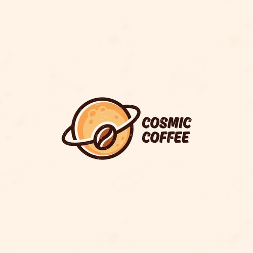 Symbol design with the title 'Creative logo for Cosmic Coffee'