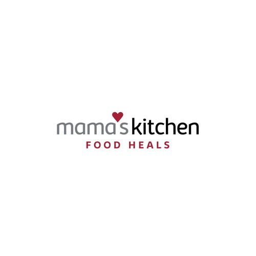 Kitchen design with the title 'Healthy Food Logo'