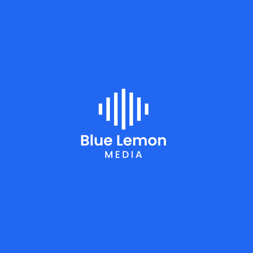 Candy logo with the title 'blue lemon media'