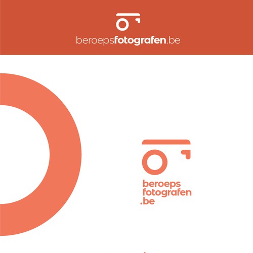 Camera brand with the title 'Modern Logo for the Belgian Association of Professional Photographers'