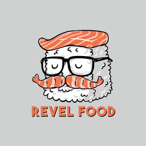 Hipster t-shirt with the title 'Hipster Sushi'