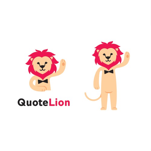 Figure design with the title 'Online medical insurance quote engine called QuoteLion based in Hong kong'