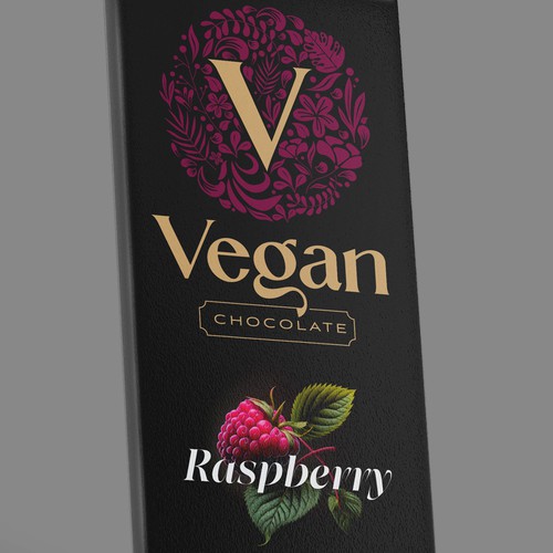 Typography packaging with the title 'Vegan'