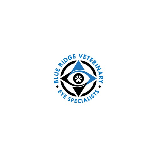Veterinary brand with the title 'Veterinary Eye Specialist Logo'