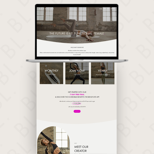 Functional design with the title 'Bendylife.'