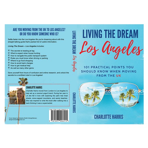 Travel book cover with the title 'Living the Dream-Los Angeles'