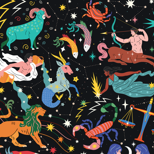 Flat design illustration with the title 'Packaging illustration'