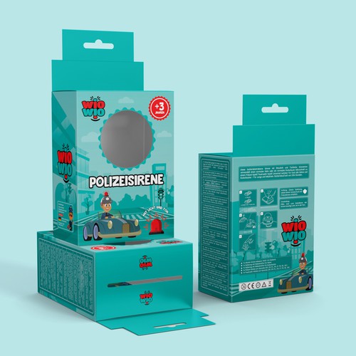 Board game packaging with the title 'Polizeisirene '