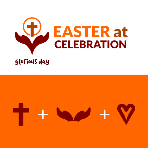 Celebration logo with the title 'Easter Celebration design'