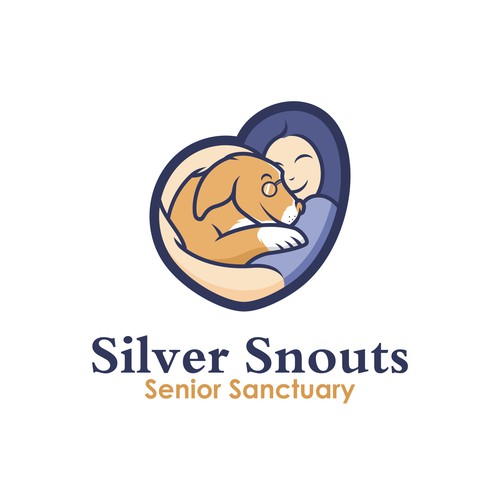 Pet care logo with the title 'Logo design concept for animal & pat'