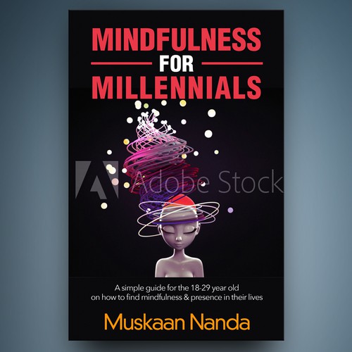 Yoga book cover with the title 'Book title Cover'